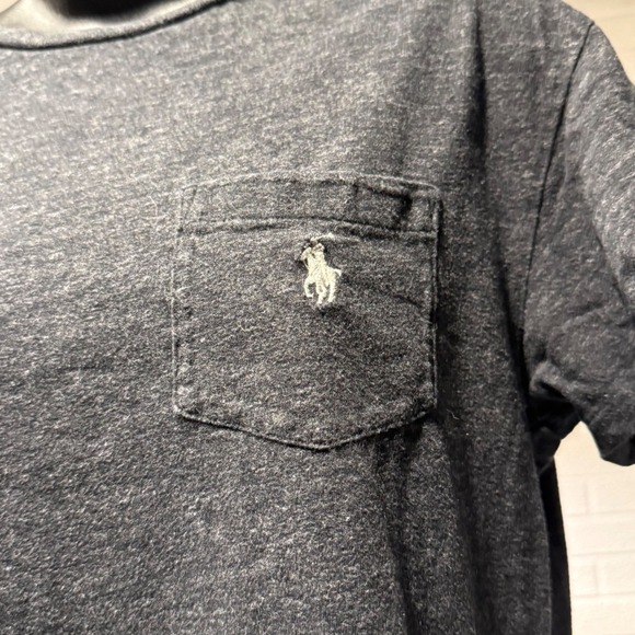 Polo Ralph Lauren Mens Classic Fit T-Shirt Crew Neck Pocket Gray - Picture 2 of 4